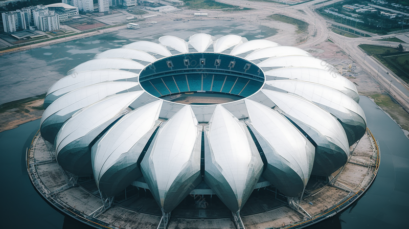 实拍奥体中心体育馆运动场馆建筑,高清,摄影图,摄影图片,图片大全,摄影图免费下载